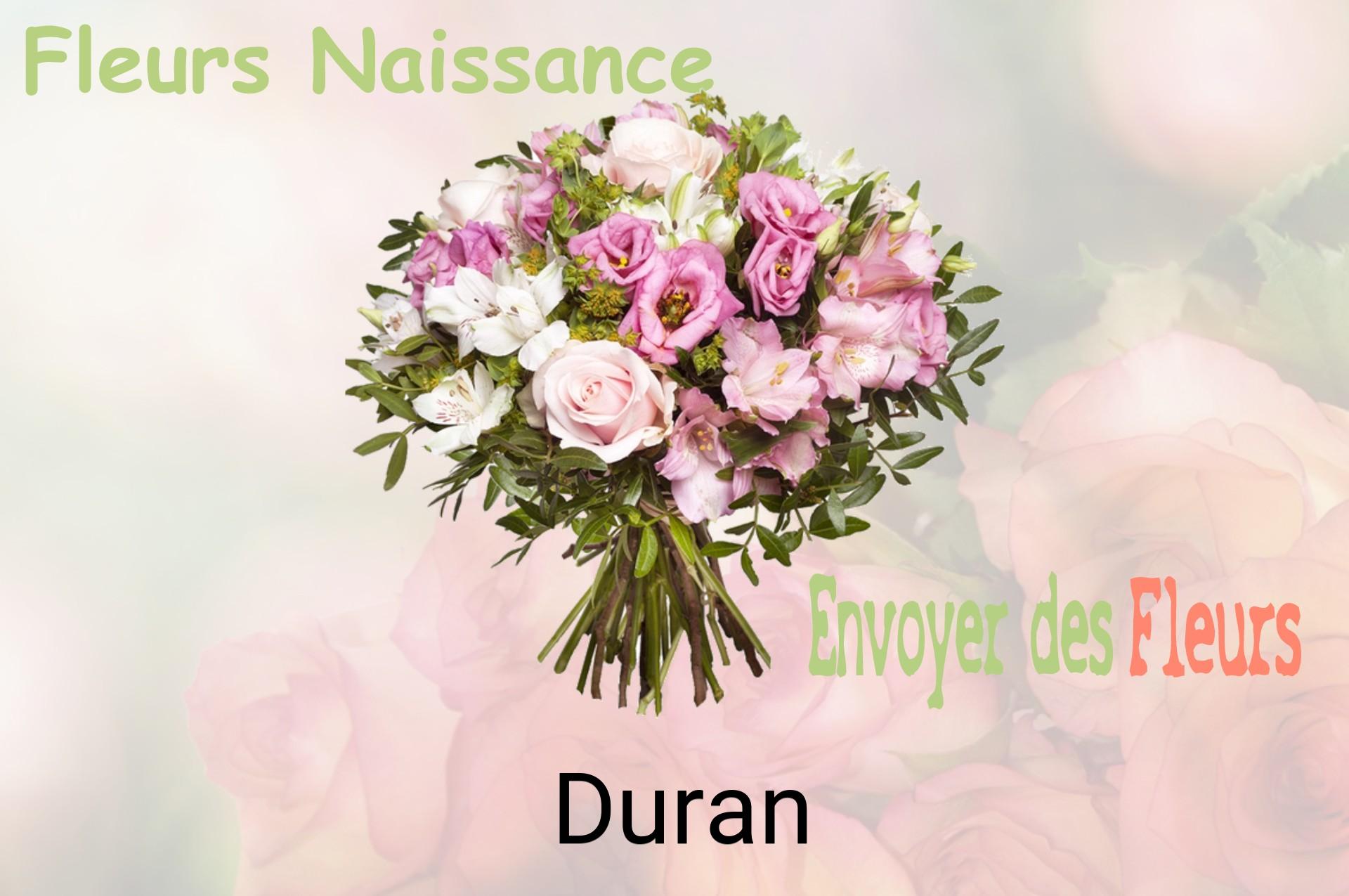 Bouquet de fleurs de naissance livré à Duran